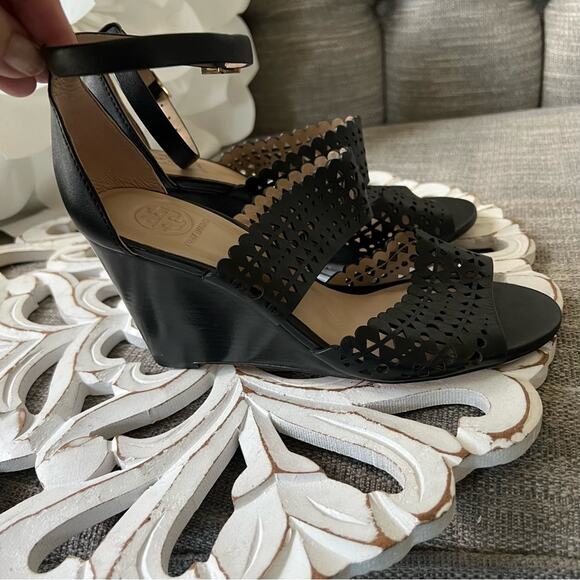 Tory Burch Wedge Heels Sandals Shoes Women’s 6 - Picture 2 of 10